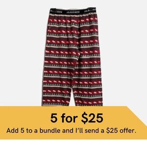 Little Blue House Moose Print Pajama Bottoms